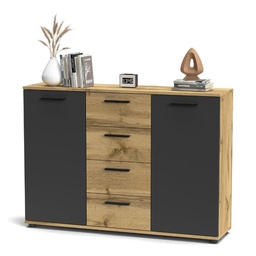 [FZ100007] Credenza rovere wotan 120,2x85,3x32,5