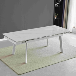 [FZ100165] Tavolo allungabile bianco 160x90x76 cm