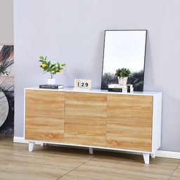 [FZ99771] Madia bianca lucida 154x40x75 cm