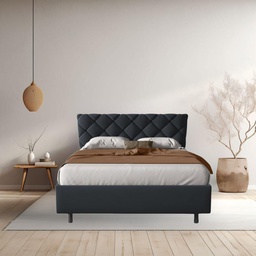 [FZ100772] Letto imbottito 120x200 cm antracite
