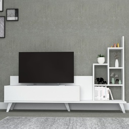 [FZ94315] Mobile porta tv bianco 160x35x105 cm