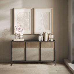 [FZ100816] Madia 150x40x86 cm in lava e argilla