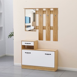 [FZ100864] Mobile ingresso bianco lucido 100x180x25 cm