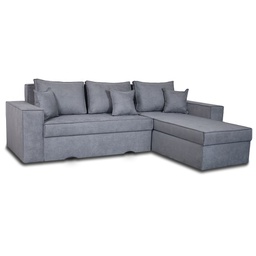 [FZ100961] Divano angolare grigio cenere 250x180 cm