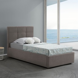 [FZ99627] Letto singolo tortora 94x205x105 cm