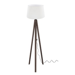 [FZ101193] Lampada da terra 134,5x45 cm con paralume bianco