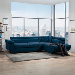 [FZ101205] Divano letto blu 297x206x77 cm