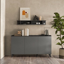 [FZ101319] Madia 99x181x42 in ardesia e piombo
