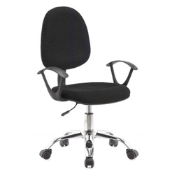 [FZ101107] Poltrona ufficio nera 62x44x94 cm