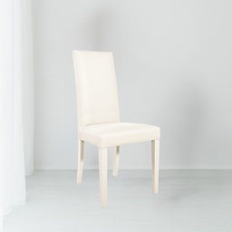 [FZ101194] Sedia ecopelle panna 47x47x101 cm