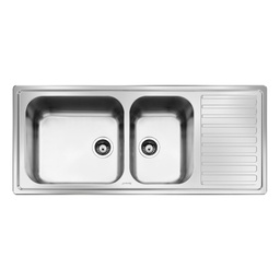 [FZ101654] Lavello inox 116x50 cm