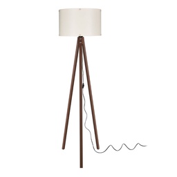 [FZ101482] Lampada da terra 36x136 cm noce crema