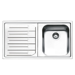[FZ101700] Lavello inox 86x50 cm gocciolatoio sinistro