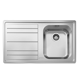 [FZ101715] Lavello 86x50 cm 1 vasca gocciolatoio sinistro