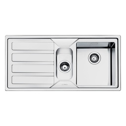 [FZ101717] Lavello inox 100x50 cm gocciolatoio sinistro