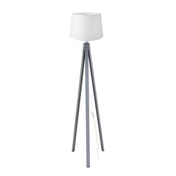 [FZ101735] Lampada da terra grigia 45x135 cm
