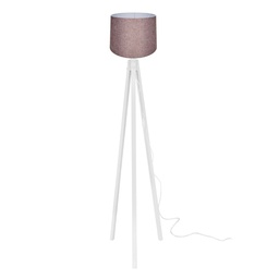 [FZ101730] Lampada da terra bianca e rosa 36x125 cm