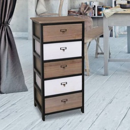 [FZ97365] Cassettiera 40x29x90 cm 5 cassetti