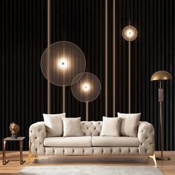 [FZ101384] Divano 2 posti beige 195x75x90 cm