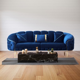 [FZ101398] Divano 2 posti blu 200x88x88 cm