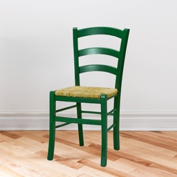 [FZ89123] Sedia verde scuro in legno 41x42x88 cm