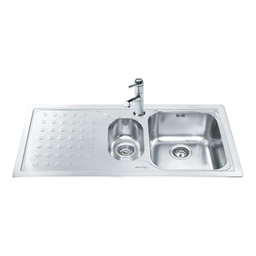[FZ101587] Lavello inox 100x50 cm con gocciolatoio