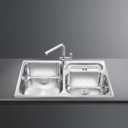 [FZ101569] Lavello inox spazzolato 90x50 cm