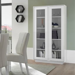 [FZ101677] Vetrina ante bianco lucido 92x179x43 cm