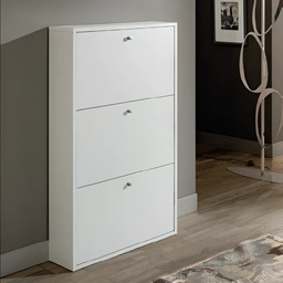 [FZ101701] Scarpiera bianca opaca 110x68x18 cm