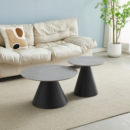 [FZ101812] Tavolo salotto rotondo 50x45 H e 70x40 H