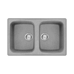 [FZ101535] Lavello 2 vasche 79x50 cm cemento