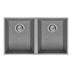 [FZ101563] Lavello composito 76x34 cm sottotop cemento