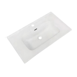 [FZ101875] Lavabo da appoggio 81x46.5x14 cm bianco