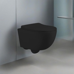 [FZ101886] WC sospeso 48.5x36.5x36.5 cm nero opaco