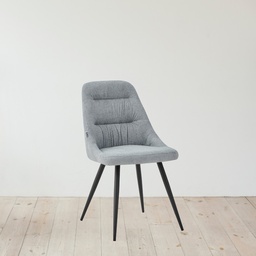 [FZ101756] Sedia imbottita grigio chiaro 48x58x85