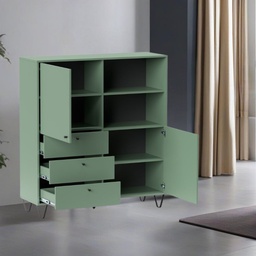 [FZ101245] Credenza verde 123.6x40x135.2 cm