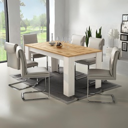 [FZ102031] (2c) Tavolo allungabile 160x88 cm rovere wotan