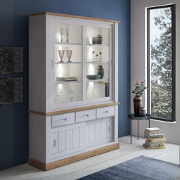 [FZ102041] Vetrina 150x39.6x203.4 con 2 ante e 3 cassetti
