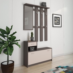 [FZ102035] Mobile ingresso grigio cobalto 100x25x190 cm
