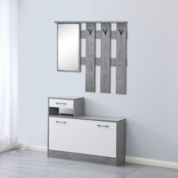 [FZ101770] Mobile ingresso con specchio 100x180x25 cm