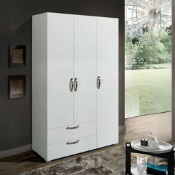 [FZ102123] Armadio bianco 129x52x210 cm