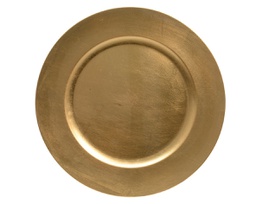 [KAE515.250] Piatto decorativo oro 33x1.5 cm