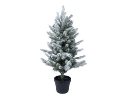 [20184537] Albero innevato verde/bianco 40x60 cm