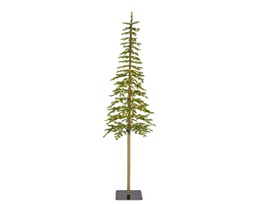 [20184538] Abete alpino micro LED 50x210 cm verde/bianco caldo