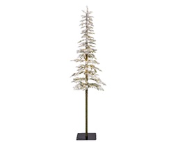[20184540] Albero di Natale innevato 50x210 cm con luci