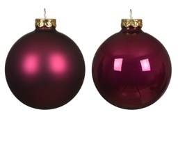 [20184581] Set di 6 palline di Natale 8 cm melograno