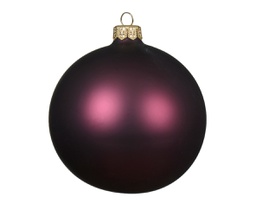 [20184648] Palline di vetro malva scuro D. 10cm - 4 pz