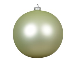 [20184656] Pallina Vetro Opaco Menta Bianca D.15Cm 1 Pz 