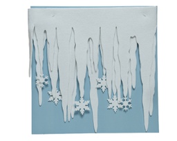 [20184695] Bordo in feltro fiocchi di neve 34x200 cm