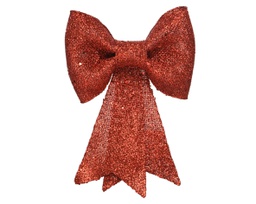 [20184698] Fiocco di glitter rosso 12x14 cm